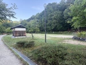 スタートから500mの大きな公園