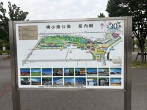 梅小路公園の案内図