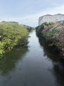 大手橋から見た濠川