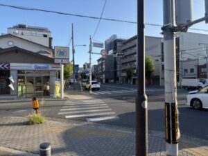 大宮木津屋橋の交差点