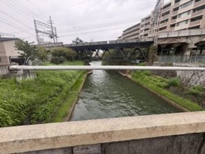 津知橋からあけぼの橋の方向