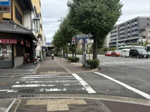 堀川下立売の交差点(京都のアーケード商店街)
