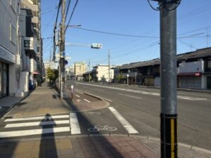 櫛笥通の信号|大周回のコース