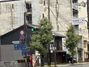 河原町二条の交差点