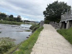 疏水が鴨川に合流するところ