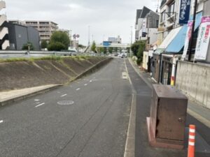 伏見インクライン跡。今は国道24号