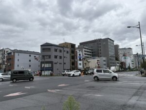 七条堀川の交差点
