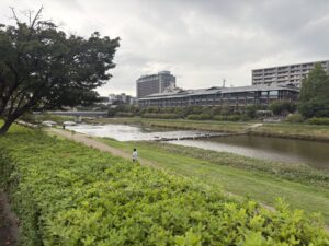 そこから見た鴨川