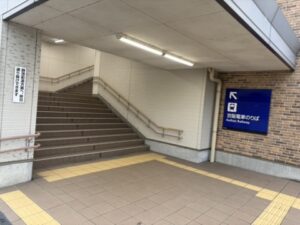 京阪の駅の入口
