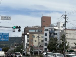 九条烏丸の交差点