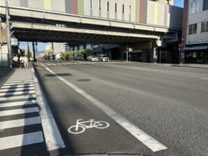 梅小路公園 七条入口前の信号