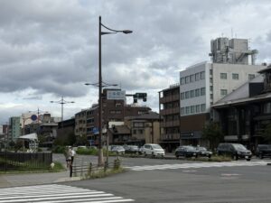 帰りの七条堀川の交差点