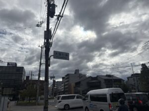 帰りの大宮七条の交差点