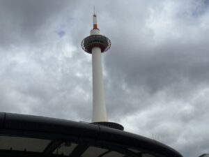 ゴール前に見えた京都タワー