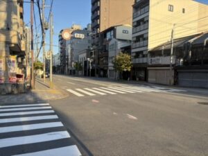 西洞院通の交差点