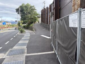 蹴上へ向かうY字路