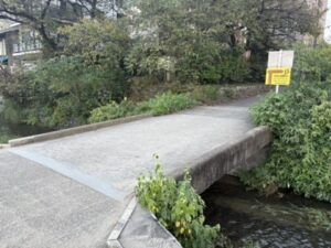 みそそぎ川に架かる橋