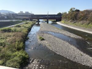 塩小路橋から見た鴨川の南側
