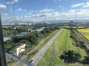 展望塔から見た北の淀川