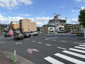 川端丸太町の交差点
