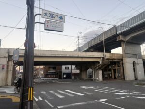 大宮八条の交差点