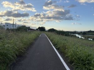 その先のサイクリングロード