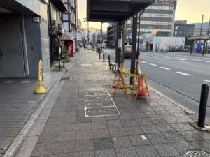 早朝の三条通