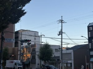 西大路八条の交差点