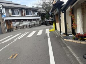 三年坂(産寧坂)への分かれ道