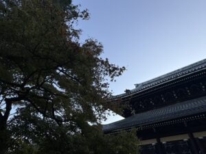 10月の南禅寺の紅葉（まだ緑）