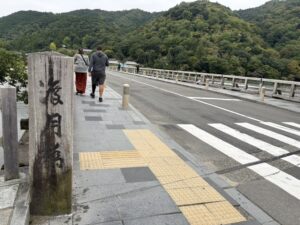 渡月橋の親柱