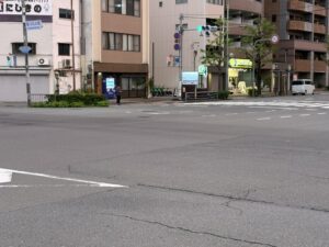 堀川丸太町の交差点