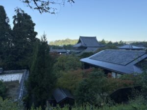 哲学の道から見た京都の市街