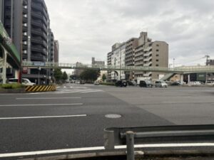 五条堀川の交差点