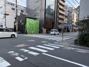 七条西洞院の交差点