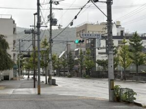 JR嵯峨嵐山駅の案内板