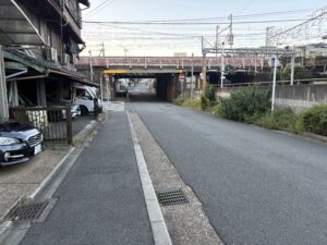 本町通へ向かう途中の高架
