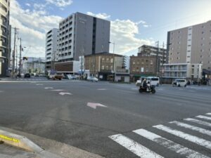 七条河原町の交差点