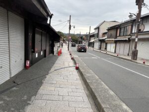 嵐山の三条通