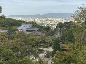 清水寺から見た京都の町並み
