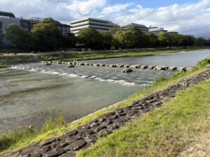 荒神橋の北の飛び石